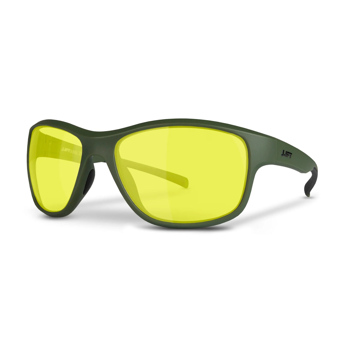 Lift Safety EDE Polycarbonate Safety Glass, L M, Green - Yellow