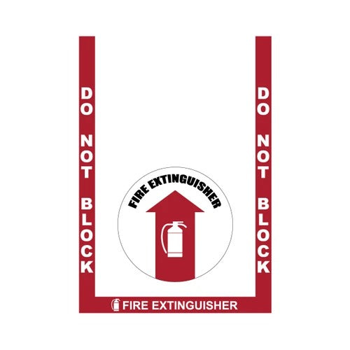 Superior Mark Floor Sign Kit, 24" x 36" - Rubber
