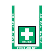 Superior Mark Floor Sign Kit, 24" x 36" - Rubber