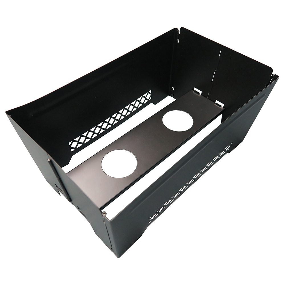 Chef Master 90253 Stainless Steel Wind Guard, 20 7/8" x 20 1/2", Black - Default Title