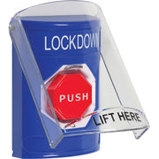 Safety Technology International, Inc. SS2429LD-EN Push Button Switch, 4 7/8" Wide, Blue - Default Title