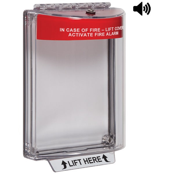 Safety Technology International, Inc. STI Polycarbonate Pull Station Cover, 5 3/8" Wide - 2 11/16"