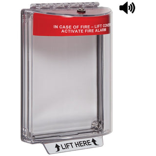 Safety Technology International, Inc. STI Polycarbonate Pull Station Cover, 5 3/8" Wide - 2 11/16"