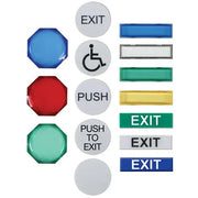 Safety Technology International, Inc. Aluminum Button Kit, 3 1/4" Wide, 24V - 2 3/8"