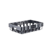 Orbis BEV20C Plastic Beverage Crate, 12 5/16" x 18 1/2", Black - photo 2