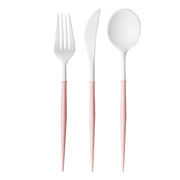Sophistiplate Bella Plastic Cutlery, 8" Long, 288/Case - Pink White