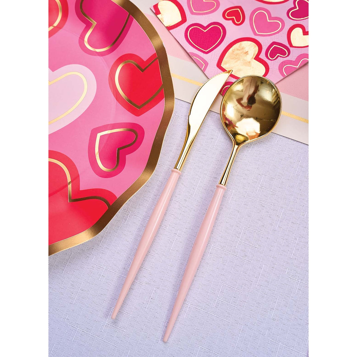 Sophistiplate BF24 Bella Gold Plastic Cutlery, 8" Long, 288/Case - photo 3