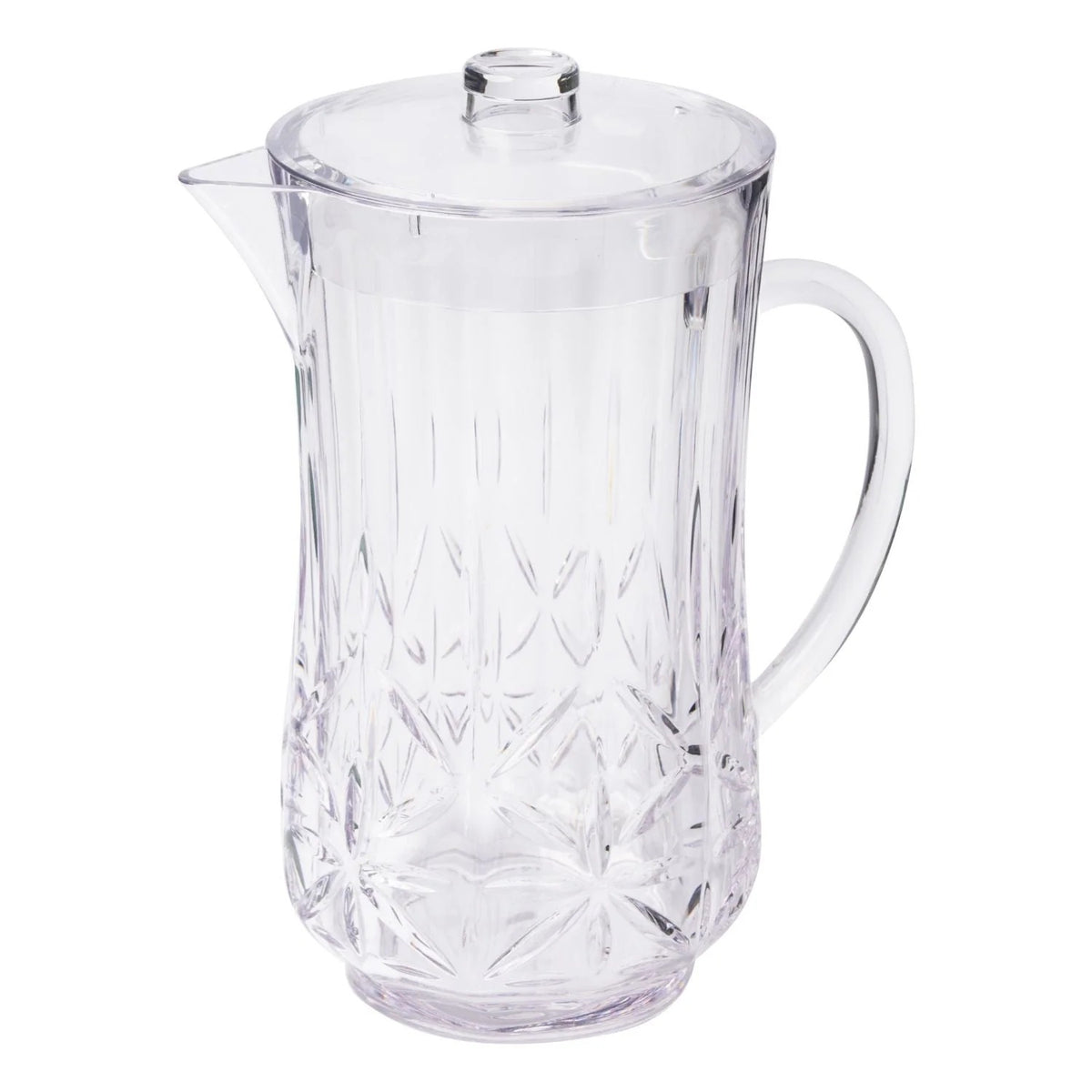 Sophistiplate Traditional Plastic Pitcher, 53 oz., 6/Case - Clear