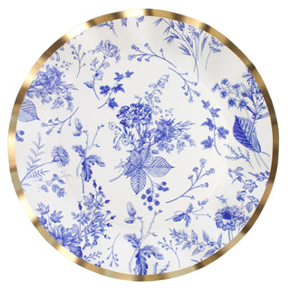 Sophistiplate WDP Coated Paper Plate, 10 1/2" Diameter, 96/Case - Blue White