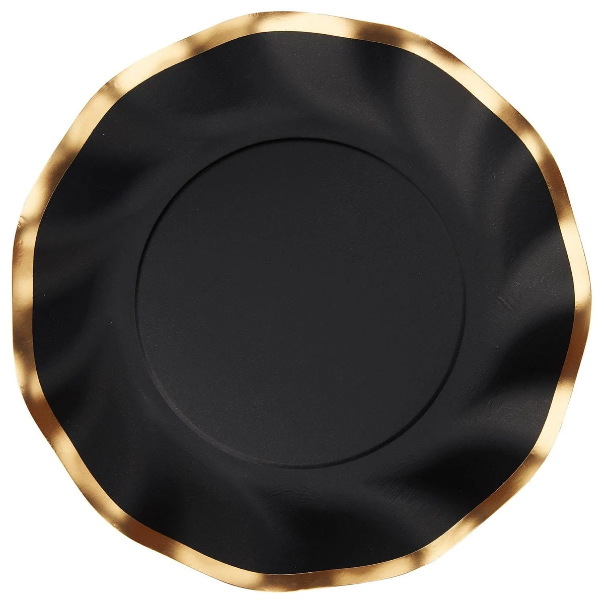 Sophistiplate WDP Coated Paper Plate, 10 1/2" Diameter, 96/Case - Black
