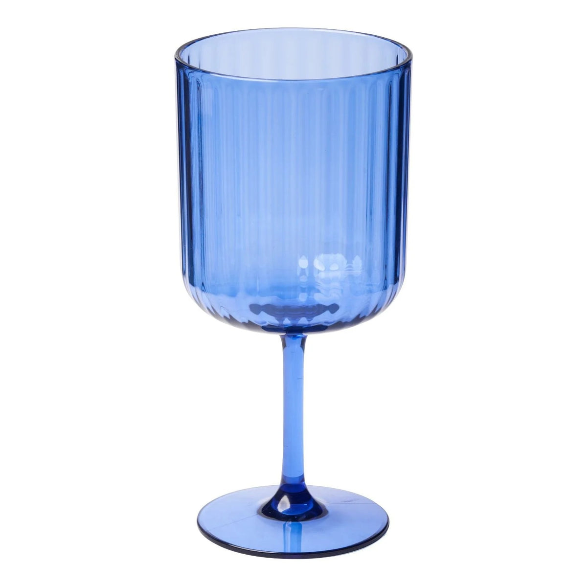 Sophistiplate WMS Modern SAN Plastic Wine Glass, 17 oz., 24/Case - Blue