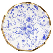 Sophistiplate WSP Coated Paper Plate, 8" Diameter, 96/Case - Blue White