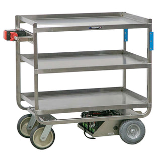 Lakeside 163422 Utility Cart, 24 1/2" x 45 1/2", Silver - Default Title