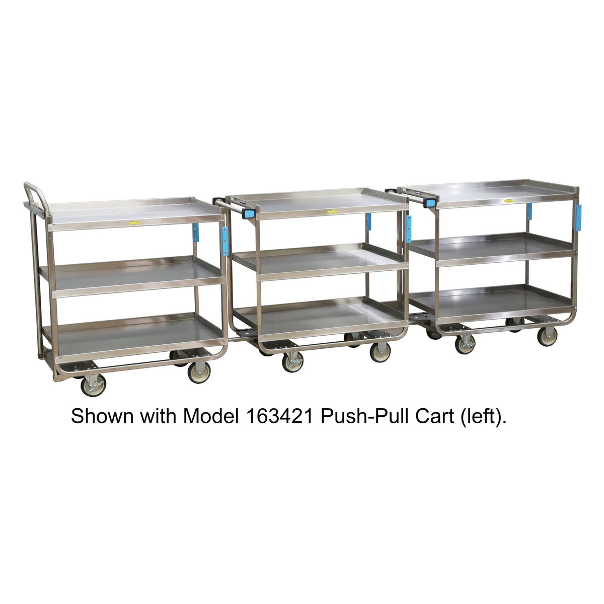 Lakeside 170867 Utility Cart, 22 3/8" x 38 5/8", Silver - Default Title