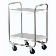 Lakeside Utility Cart, 35 3/4" High, Silver - 27"
