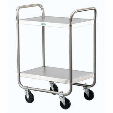 Lakeside Utility Cart, 35 3/4" High, Silver - 27"