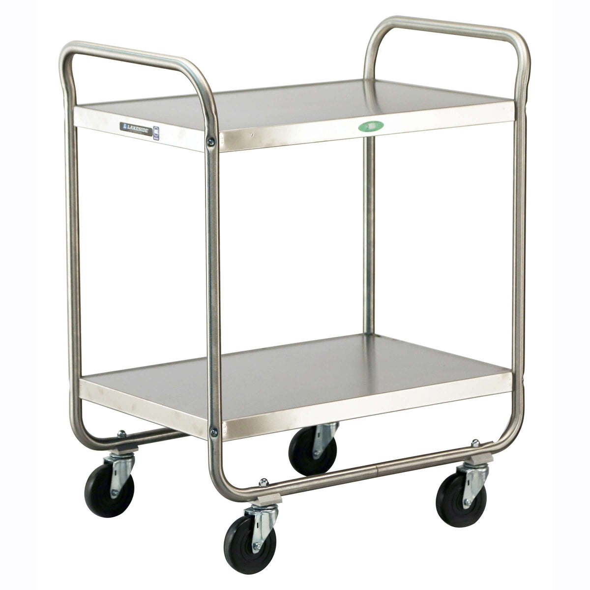 Lakeside Utility Cart, 35 3/4" High, Silver - 30"