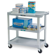 Lakeside 2501 Plastic Utility Cart, 18 1/2" x 36", Gray - Default Title