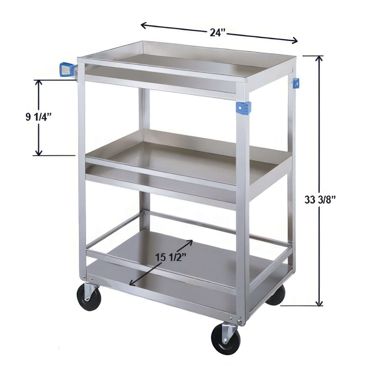 Lakeside 316 Utility Cart, 16 1/4" x 27 1/2", Silver - Default Title