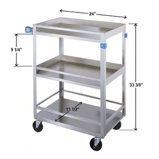 Lakeside 316 Utility Cart, 16 1/4" x 27 1/2", Silver - Default Title