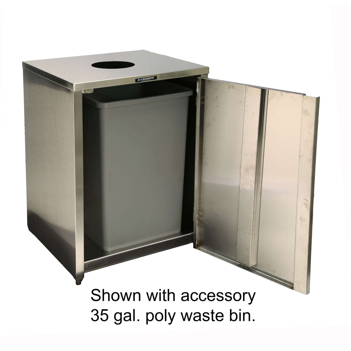 Lakeside Stainless Steel Waste Station, 35 gal. - photo 3