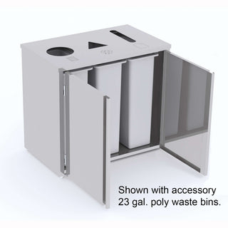 Lakeside Stainless Steel Paper Station, 69 gal. - 3315