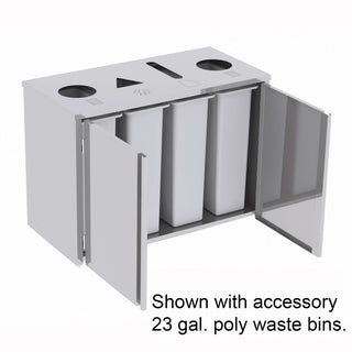 Lakeside Stainless Steel Paper Station, 92 gal. - 3318
