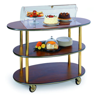 Geneva 36303 Laminate Cart, 23" x 44" - Victorian Cherry