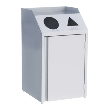 Lakeside Stainless Steel Recycle Station, 46 gal. - Recycle