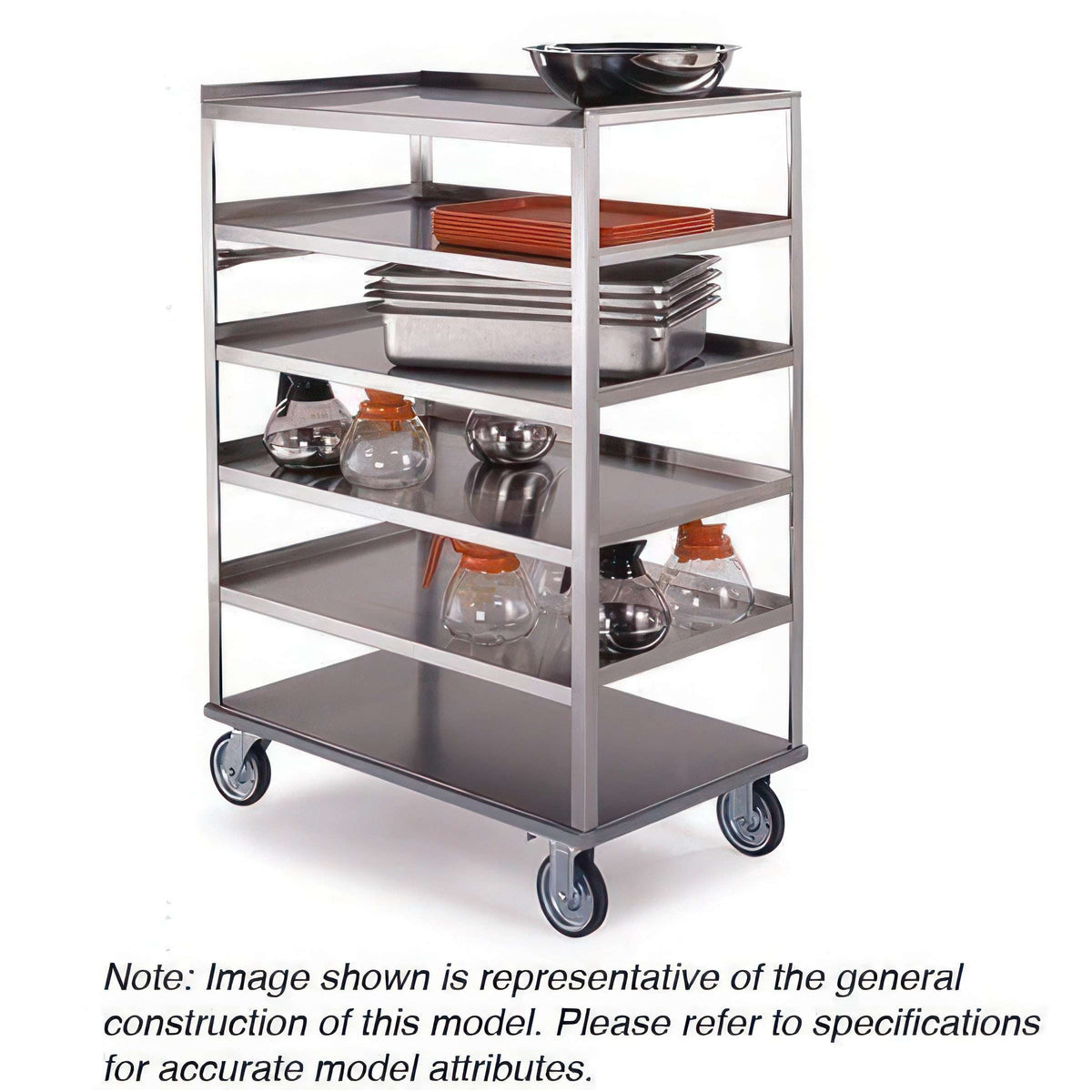 Lakeside Utility Cart, 22 1/4" x 36 3/8", Silver - All