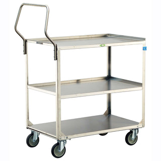 Lakeside 4444 Utility Cart, 23 3/8" x 39 1/4", Silver - Default Title