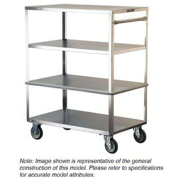 Lakeside Utility Cart, 22 1/4" x 36 3/8", Silver - 3 Up 1 5/8"