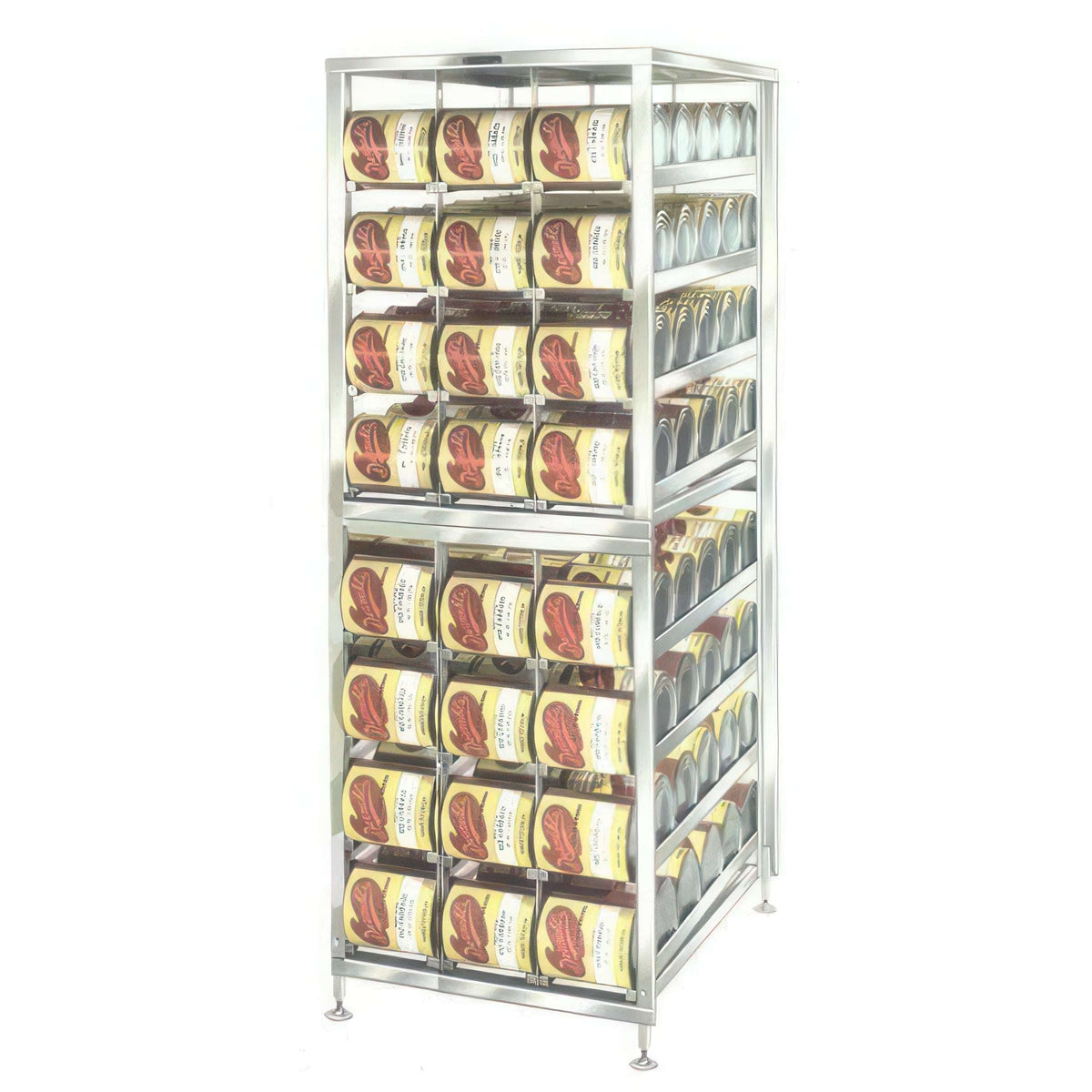 Lakeside 478 Stainless Steel Can Rack, 144 #10 Cans 192 #5 Cans - Default Title