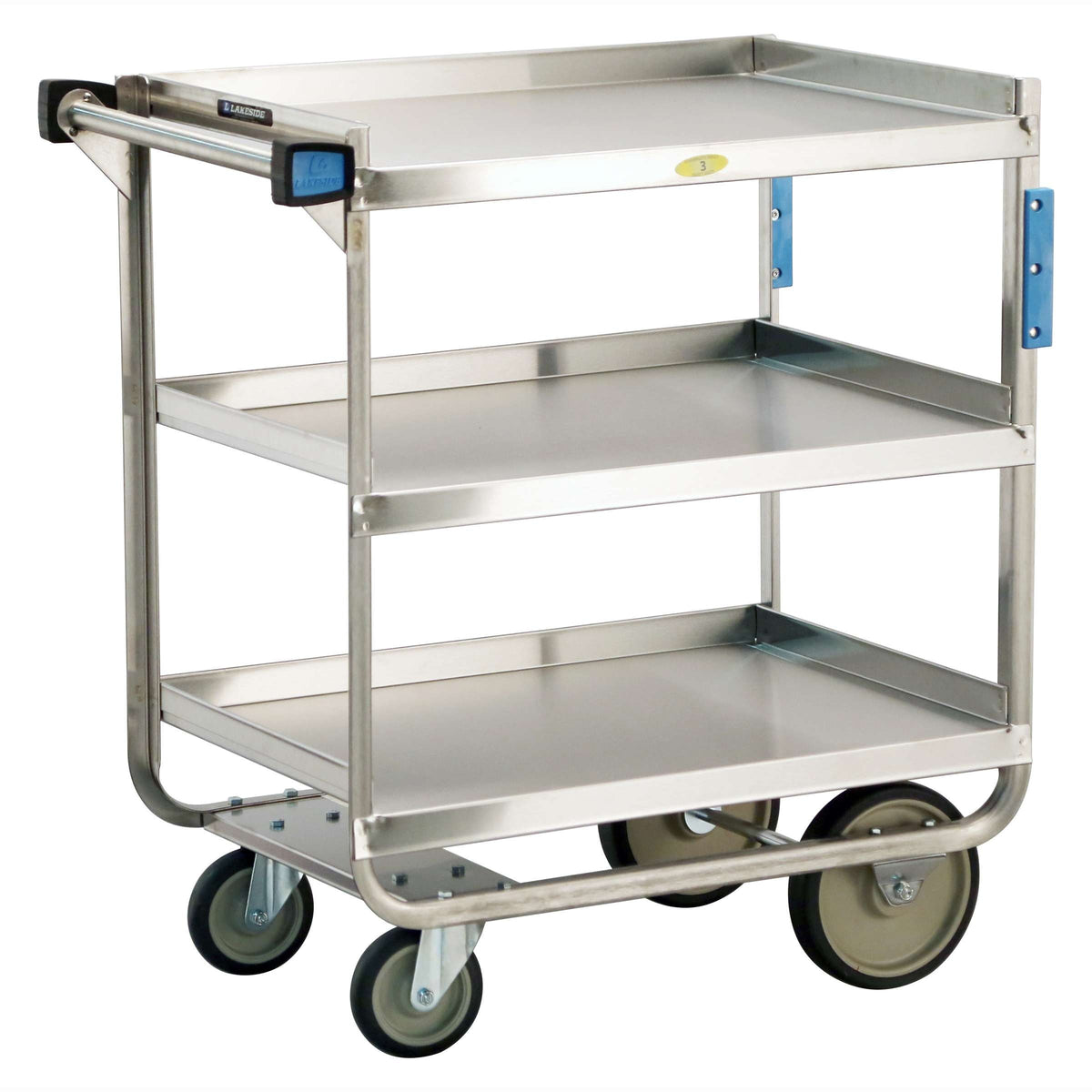 Lakeside Utility Cart, Silver - 32 5/8"