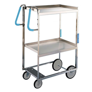 Lakeside Utility Cart, 46 3/4" High, Silver - 35 3/8"