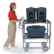 Lakeside Utility Cart, 46 3/4" High, Silver - 41 3/8"