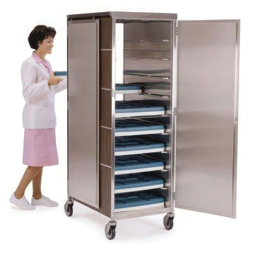 Lakeside Tray Cart, 20 Trays - Silver