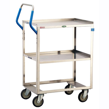 Lakeside 6820 Utility Cart, 22" x 39 1/8", Silver - Default Title