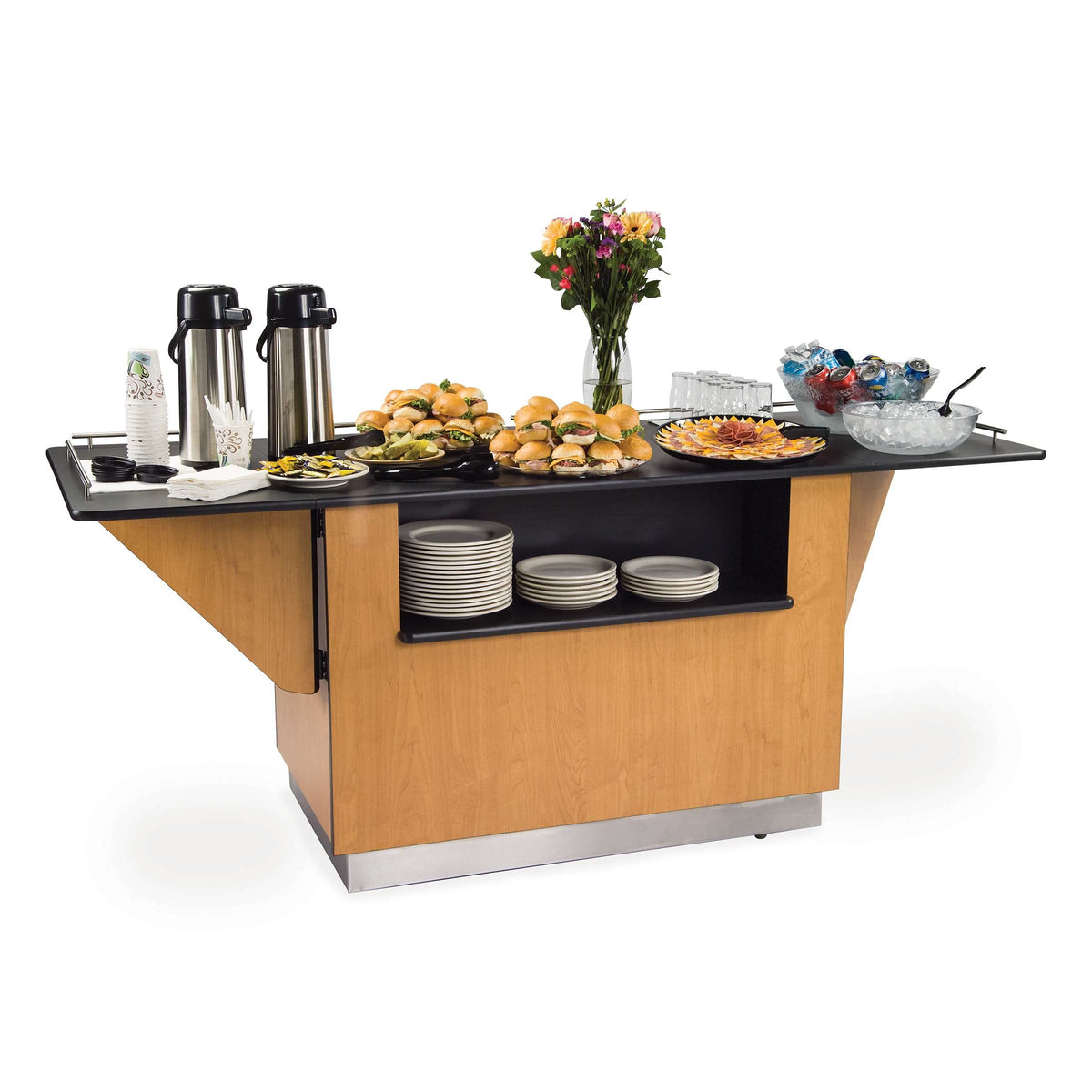 Lakeside Laminate Dining Station, 32 1/2" x 87 1/4" - Royal Blue