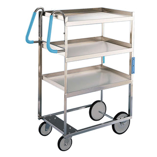 Lakeside Utility Cart, 46 3/4" High, Silver - 35 3/8"