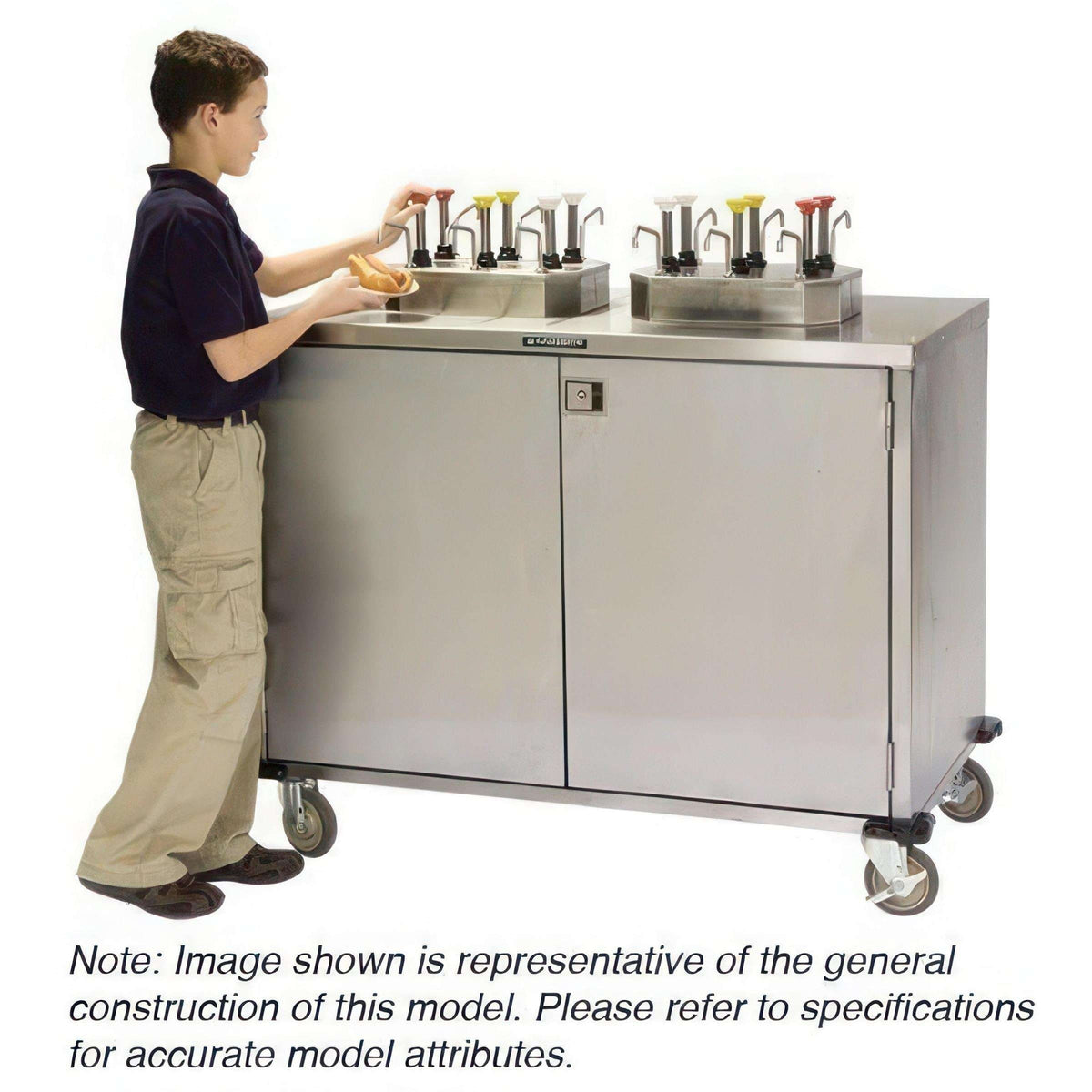 Lakeside Condiment Cart, 27 1/2" x 50 1/4" - 70270RD