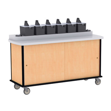 Lakeside Condiment Cart, 25" x 69 1/2" - Red