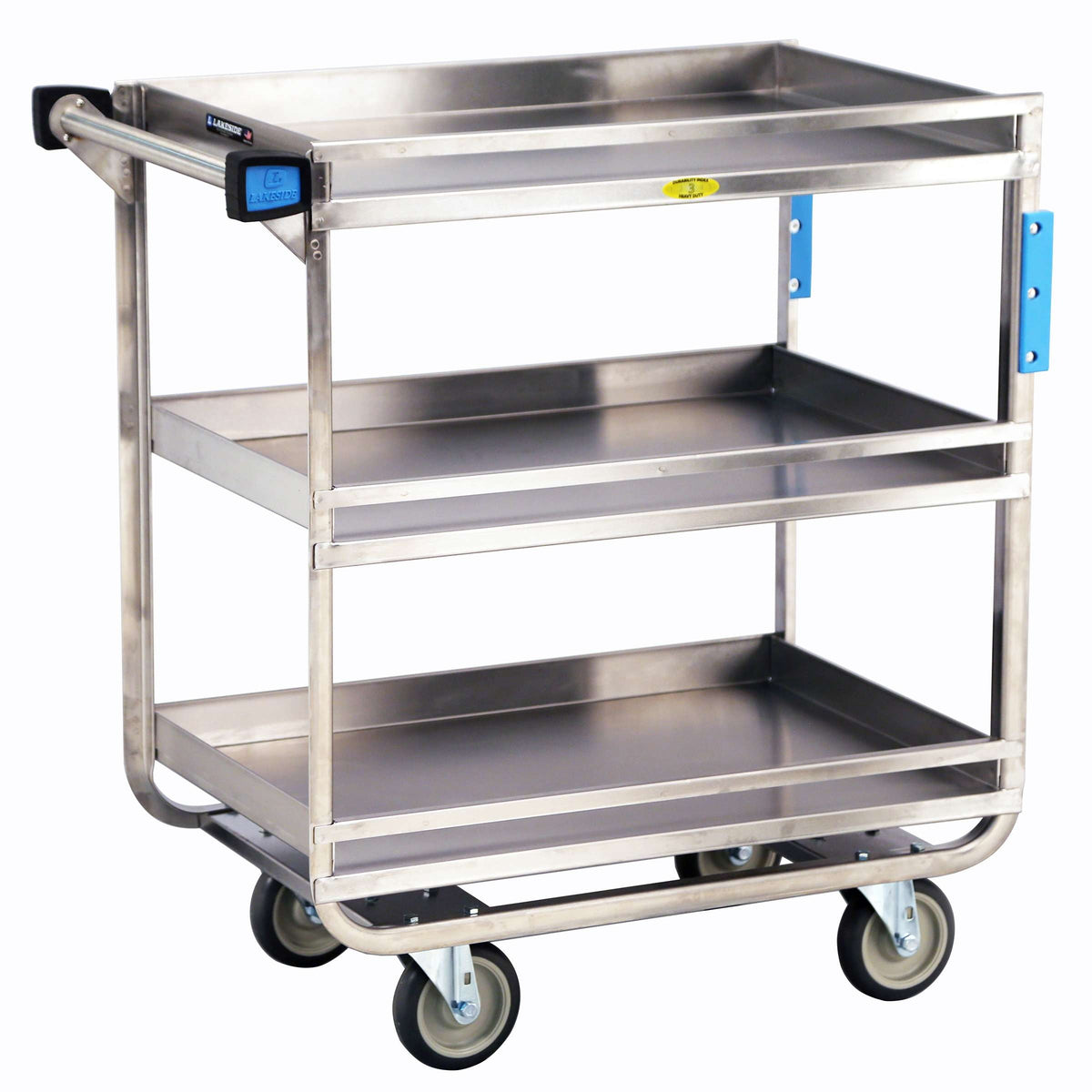 Lakeside Utility Cart, Silver - 32 5/8"