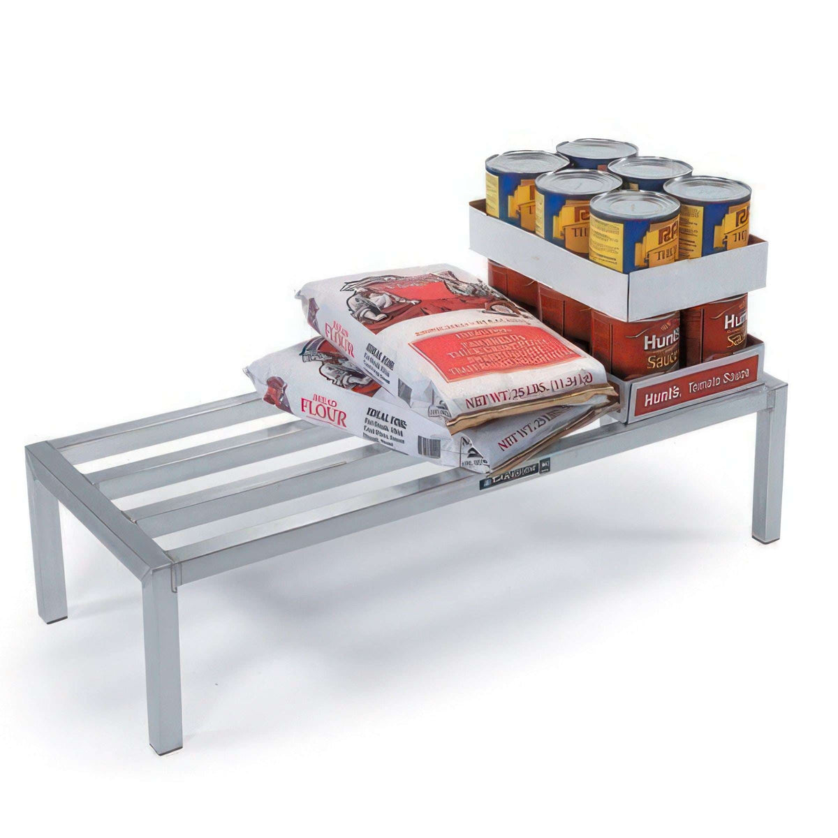 Lakeside 9080 Aluminum Dunnage Rack, 20" x 36", Silver - Default Title