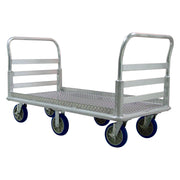 Lakeside PB991 Dual Handle Platform Truck, 30" x 66 1/2", Silver - Default Title