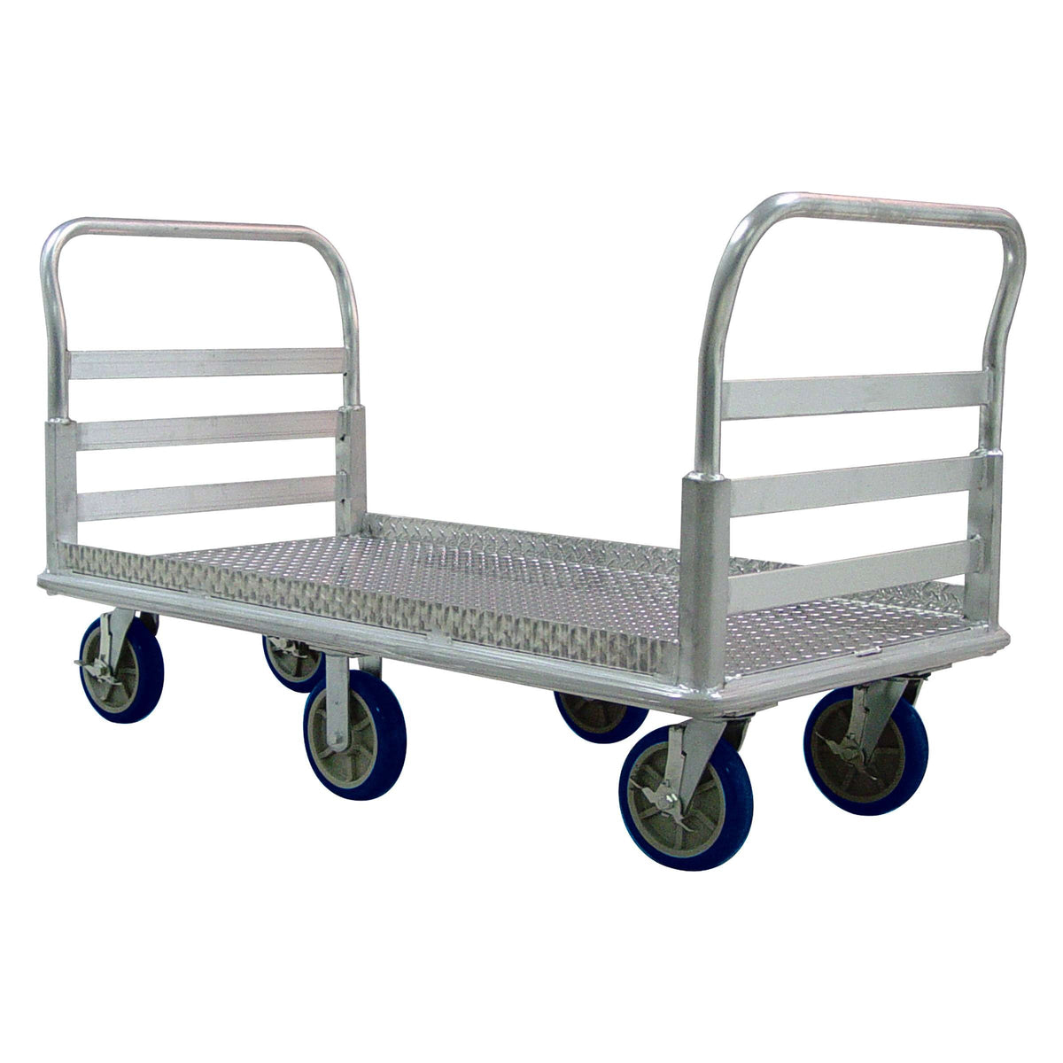 Lakeside PB991 Dual Handle Platform Truck, 30" x 66 1/2", Silver - Default Title