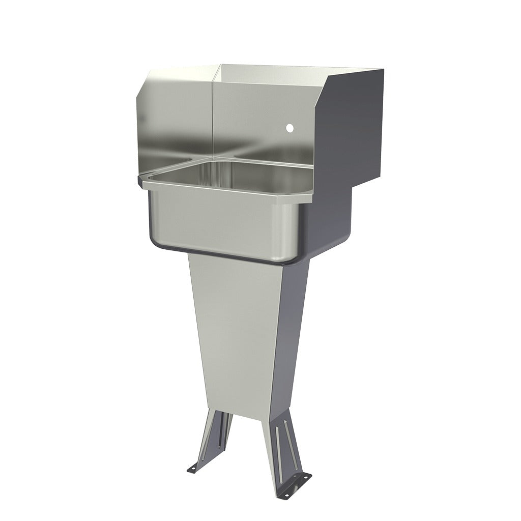 Sani-Lav Stainless Steel Hand Sink, 18" x 19" - Single Faucet Hole