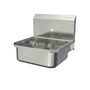 Sani-Lav Stainless Steel Hand Sink, 18" x 19", Silver - Single Faucet Hole