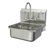 Sani-Lav Stainless Steel Sink, 18" x 19", Silver - Hand