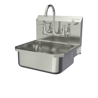 Sani-Lav Stainless Steel Sink, 18" x 19", Silver - Hand